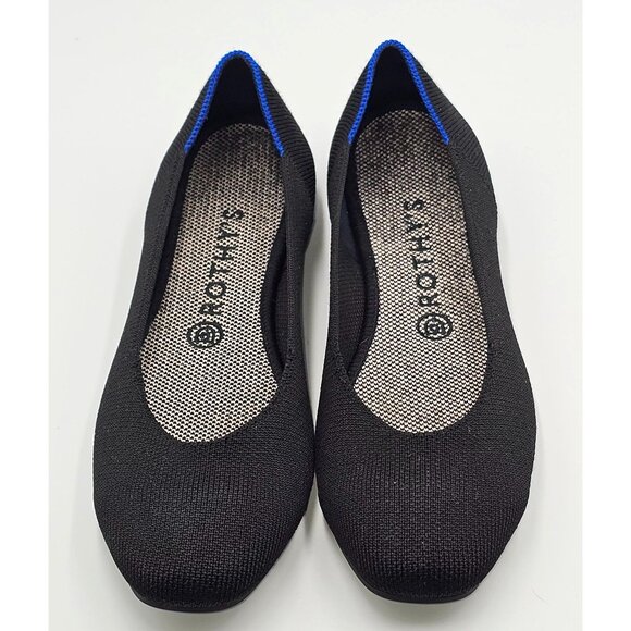 Rothy's Women's Black The Square Flats Knit Ballet Size 9 2846 - Picture 14 of 16